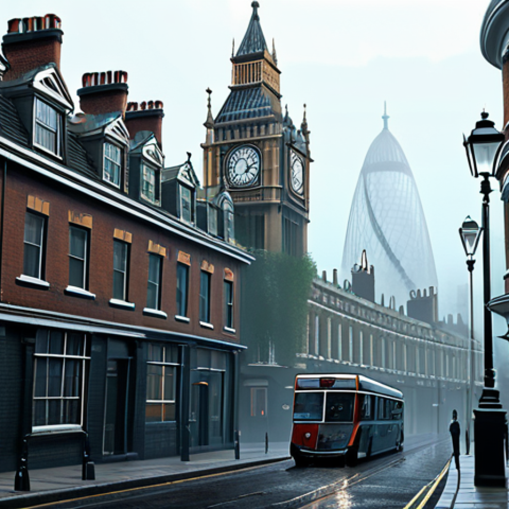 **

"Detailed environment art, showcasing a distorted London cityscape from the game Reverse: 1999, featuring elements of time regression and a foggy atmosphere. Victorian architecture blends with surreal anomalies. Safe for work, appropriate content, fully clothed, professional, perfect anatomy, natural proportions, high quality, digital painting."

**