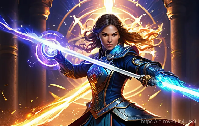 리버스 1999 4성 장비 활용법 - **Prompt:** "A confident female Timekeeper, dressed in her signature stylish yet modest uniform, sta...