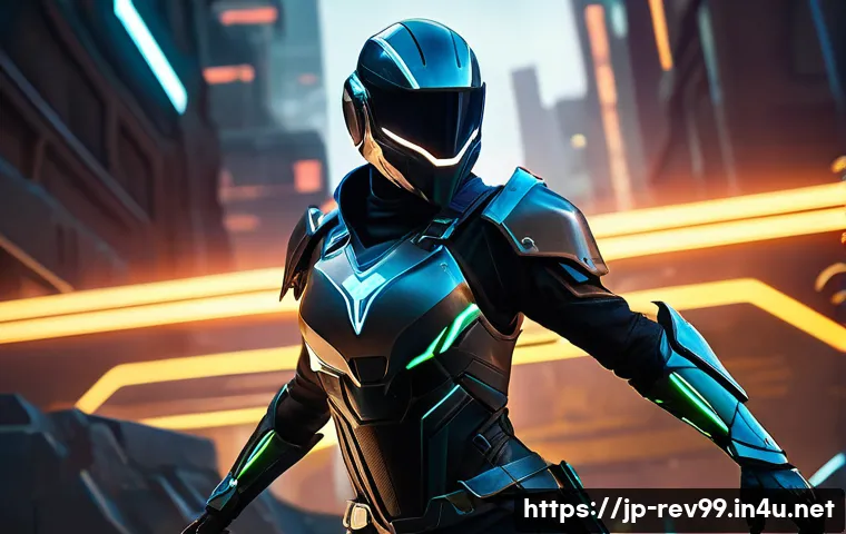 리버스 1999 고급 유저 PvP 전략 - A dynamic scene of a sleek Assassin character in a futuristic battle arena, wearing stylish, lightwe...