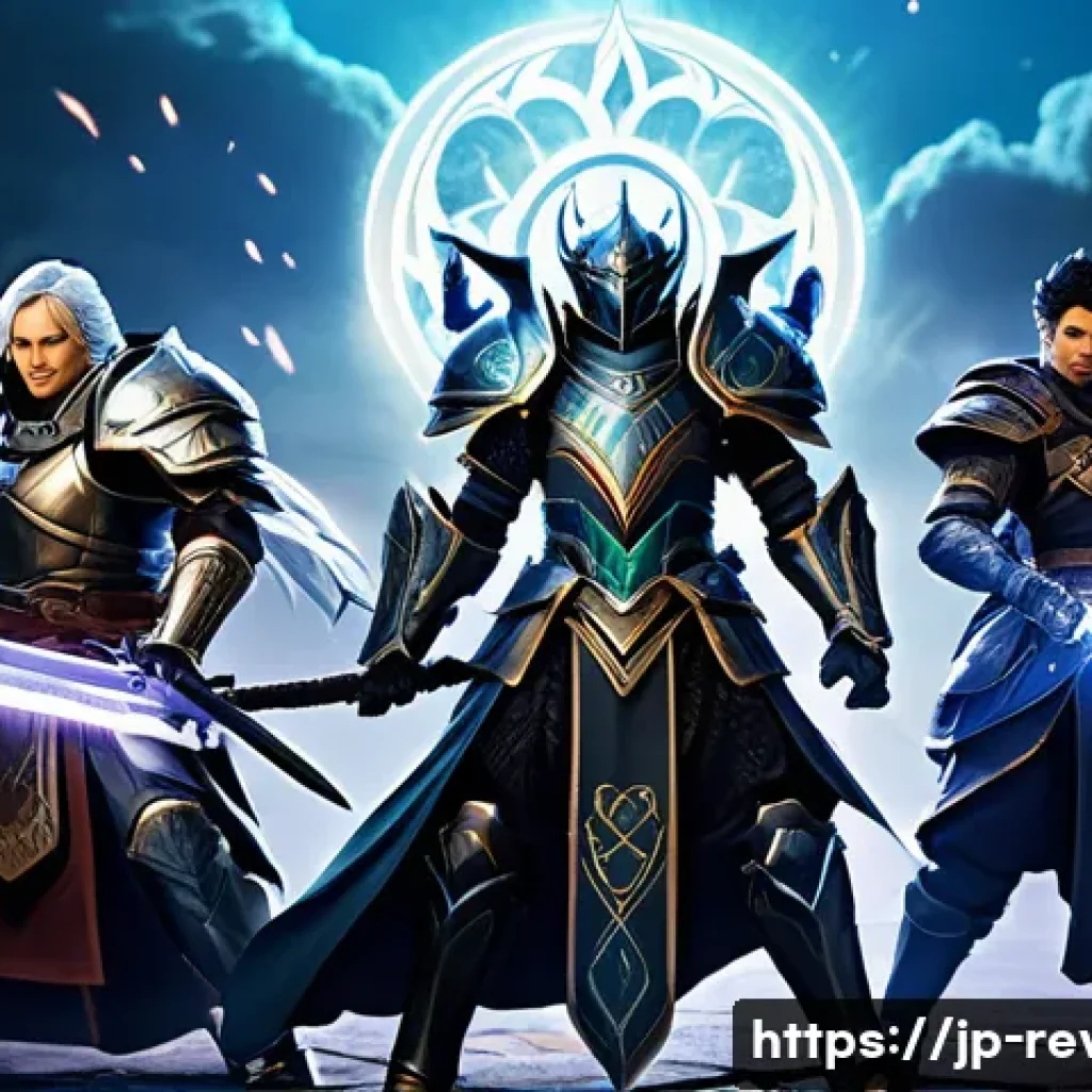 리버스 1999 최신 업데이트와 주요 변경점 - A dynamic battle scene featuring a diverse team of anime-style characters in a fantasy setting. The ...