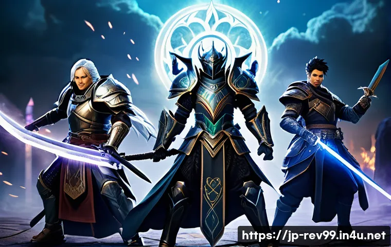 리버스 1999 최신 업데이트와 주요 변경점 - A dynamic battle scene featuring a diverse team of anime-style characters in a fantasy setting. The ...