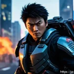 리버스 1999 캐릭터 도감 다운로드 - A dynamic battle scene featuring Akira, a high-attack character from Reverse:1999, depicted wearing ...