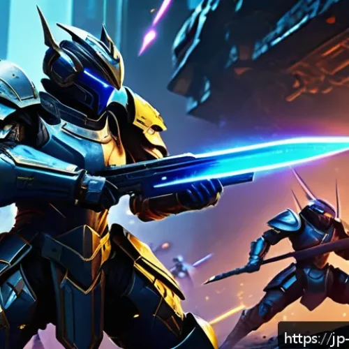 리버스 1999 차기 업데이트 예상 - A dynamic battle scene from a futuristic RPG game featuring diverse characters in detailed fantasy a...
